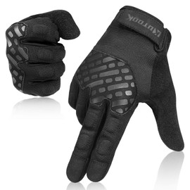 KUTOOK Airsoft Gloves Bike Gloves Men Touchscreen for Shooting Black XX-Large