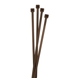 Lumonic 100 x Cable Ties 300 x 4.8 mm I Brown Cable Ties in Industrial Quality I Cable Ties UV Resistant Cable Ties Weatherproof Cable Ties Brown