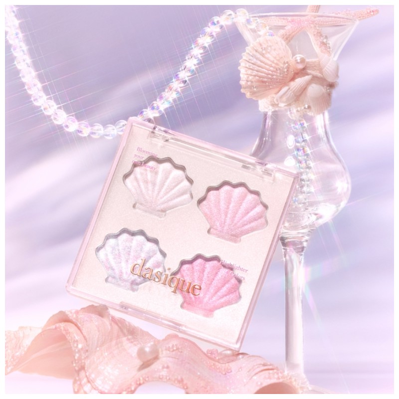 DASIQUE Shine Glowy Highlighter Palette 5.5g [Twinkle Mermaid Collection]