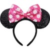 DRESHOW Mouse Ears Bow Headbands Glitter Party Decoration Cosplay Costume