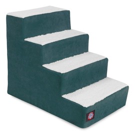 Majestic Pet Portable Pet Stairs | Soft Sherpa Steps Foam Feeling | Steps for Dogs & Cats | Dog & Cat Ramp | Perfect for Bed & Sofa | Indoor Only | Max Weight: up to 250 Lbs