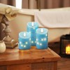 Homemory Flameless Candles with String Lights, 3 Pack Embedded Fairy