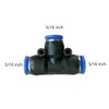 5 Pcs 5/16" x 5/16"x 5/16" Pneumatic T Shaped 3