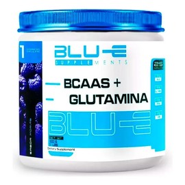 BCAAs  Glutamina BLU-E en Polvo Sabor Moras, 500g