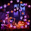 Halloween String Lights, 16 ft 50 LED Pumpkin Bat Eyes