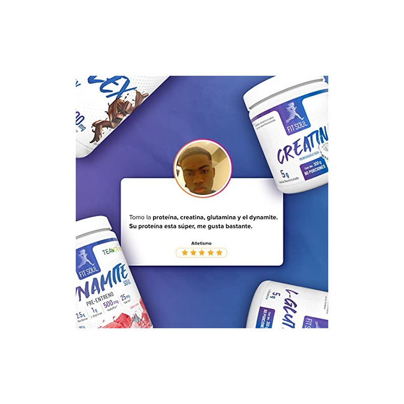 Pre entreno Fit Soul Dynamite Soul Suplemento Pre-Workout 30 servicios