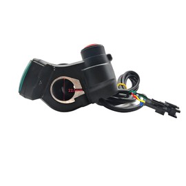 1 Pair E-Bike Throttle Grip with LCD Battery Voltage Display, 48v Electric Bicycle Scooter Twist Throttle Grips