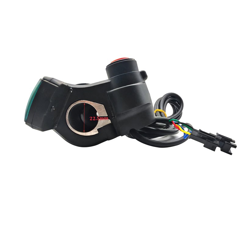 1 Pair E-Bike Throttle Grip with LCD Battery Voltage Display,