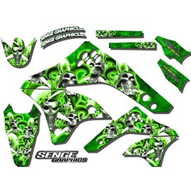2006-2008 KX 450 F Jester Green Senge Graphics Base Kit Compatible with Kawasaki