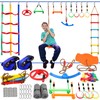 Ninja Warrior Obstacle Course for Kids, 2 x 52ft Slackline