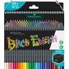 Faber-Castell 116411 Colouring Pencils, Black Edition, 100-Piece Cardboard Box, Shatterproof,
