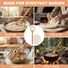 Wooden Danish Dough Whisk Set, 12 inch Dough Mixer with