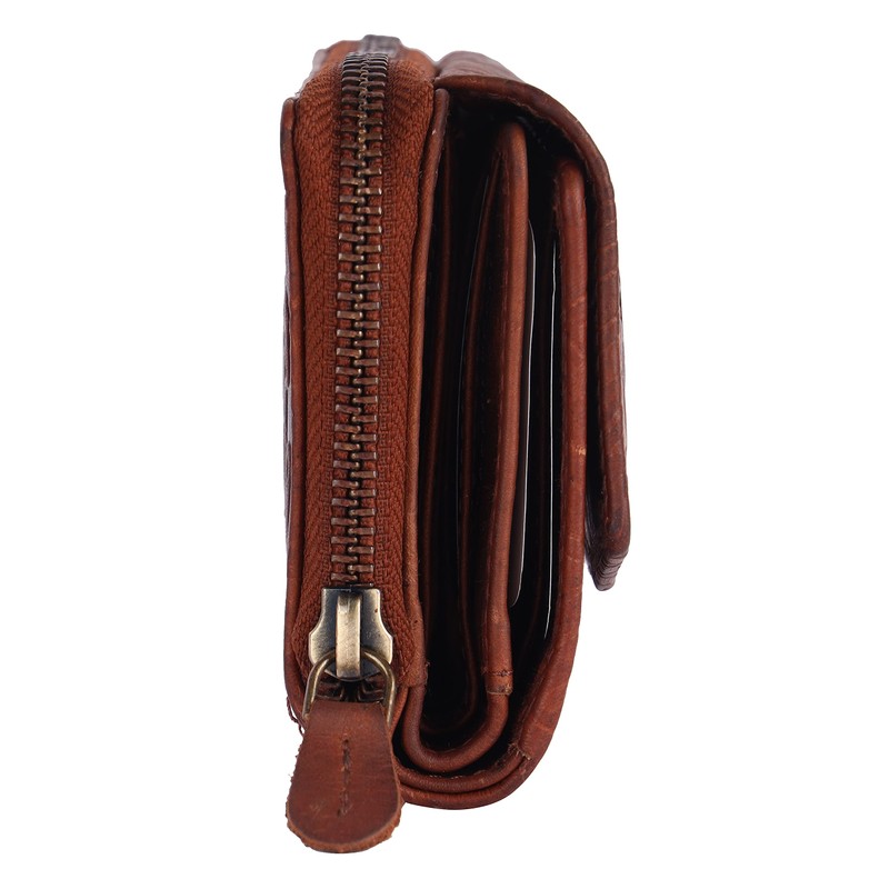 Chunkyrayan P GB-6 Genuine Leather Women's Wallet High-Quality Vintage RFID