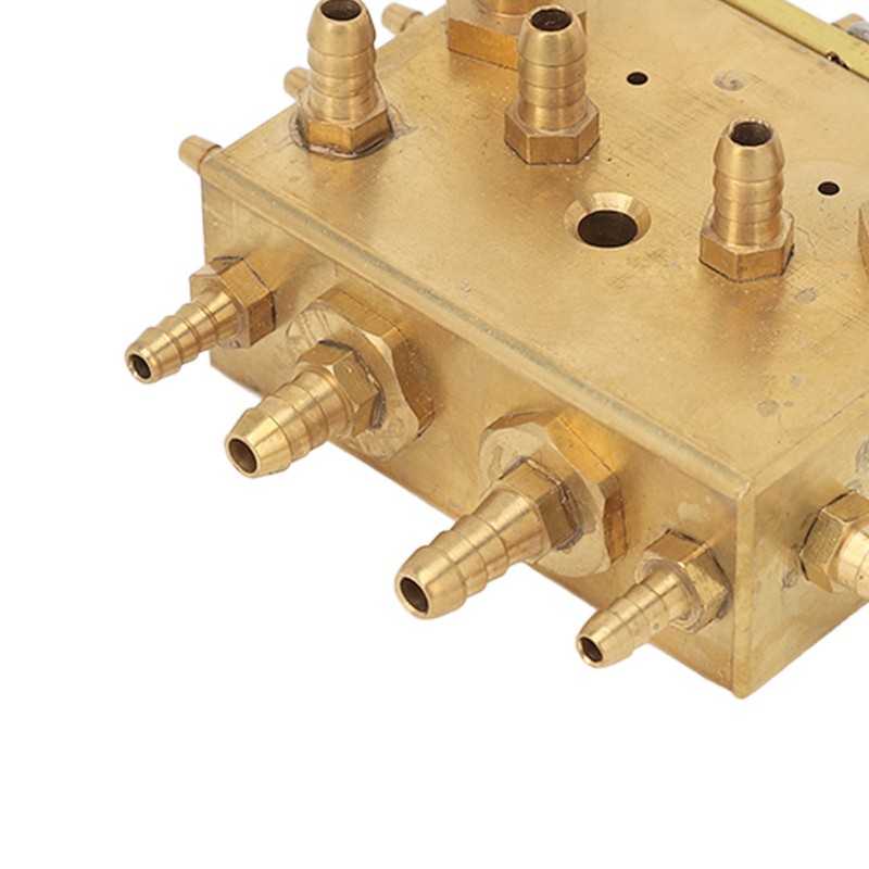 15 Holes Dental Cabinet Integrated Air Water Chassis Valve Copper