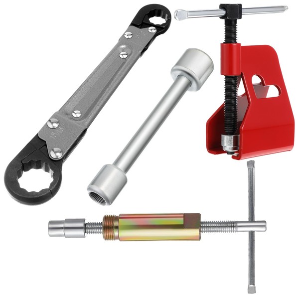 Lanties 4 Pcs Angle Stop Wrench Kit Plumbing Tool, Olive