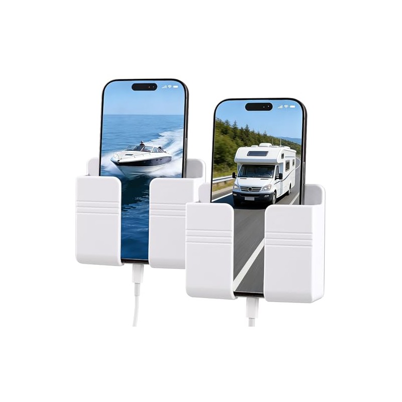 Wall Phone Holder for RVs and Campers - 2 Pack