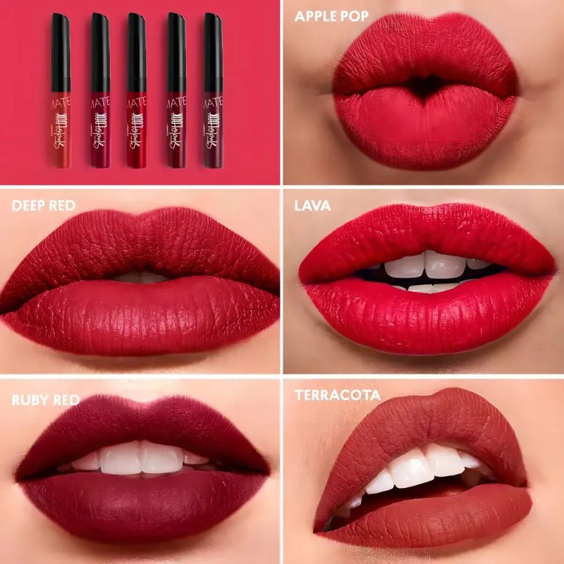 Labial Mate - Studio Look - Deep Red - Cyzone