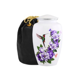 Humming Bird with Magnolia Flower Adult Cremation Urns for Human Ashes - Decorative Urn,Urn for Human Ashes Female & Male,Urns for Ashes Men & Women,Funeral Urn (Magnolia Flower, Adult)