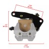 Caltric Front and Rear Brake Discs w/ Calipers Fits Yamaha