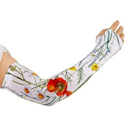 Arms sleeves for Women Gardening Sleeves to cover arms Sun Protection thin skin Arm Cooling Sleeves for Gardening (Herb)
