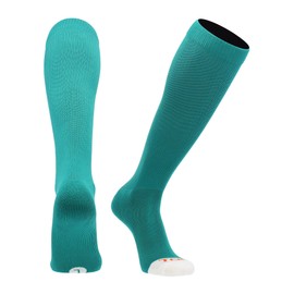 MadSportsStuff Pro Line Over the Calf Baseball Socks (Teal, X-Large)