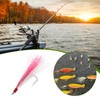 Briny River Pack of 12 Bucktail Teaser Fishing Hooks Saltwater