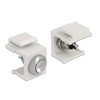 Delock Keystone Push Button Snap-in Mounting for Various Brackets White