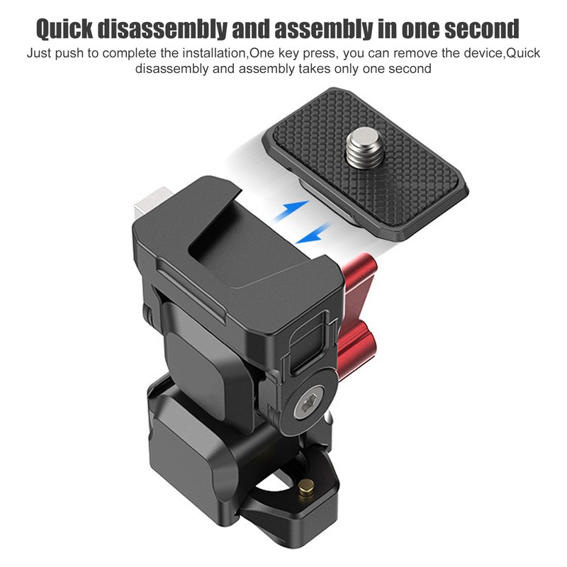Camera Quick Release Plate 360° Adjustable Monitor Aluminum Alloy Holder