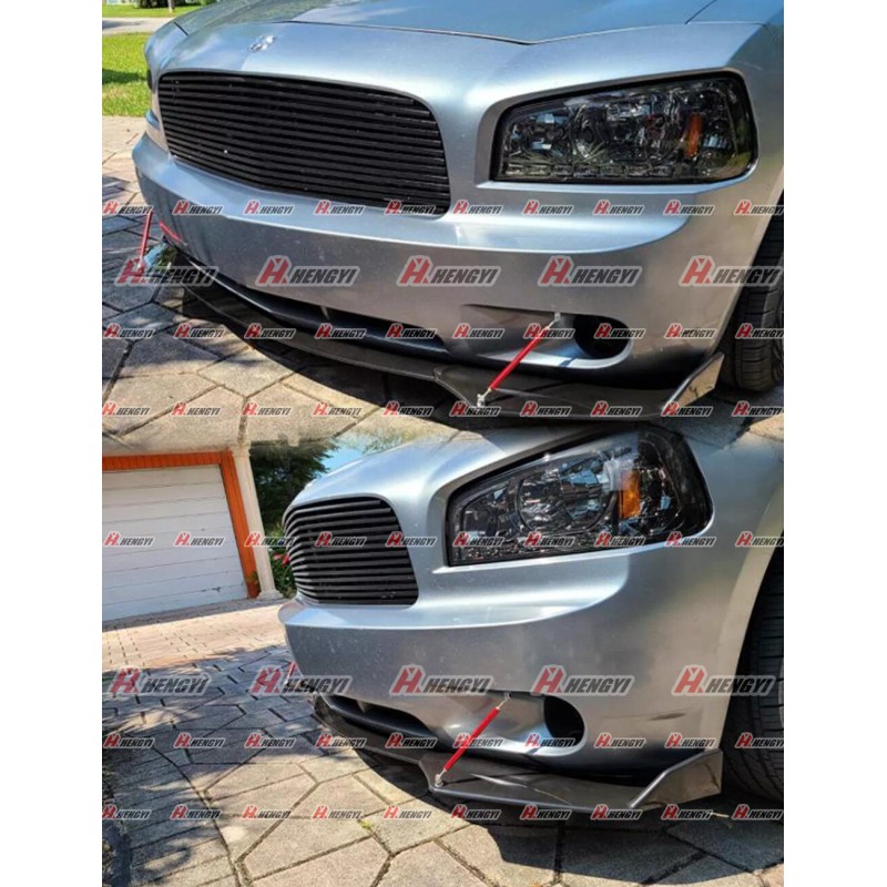 Unbranded FRONT LIP SPLITTER SPOILER BODY KIT GLOSS BLACK FOR