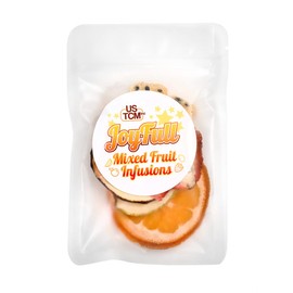 USTCM JoyFull Mixed Fruit Infusions Fruit Tea Single Pack All Natural Dried Fruits Mixed Flavors Make Perfect Tea! 15g (Passion Fruit, Tangerine, Snow Pear, Strawberry, Pack of 3)