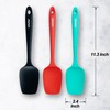 Silicone Spatula Set, Heat Resistant Rubber Spoon Spatula with Seamless