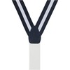 Trafalgar Men's Montague Center Stripe Nylon Button End Braces (Suspenders),