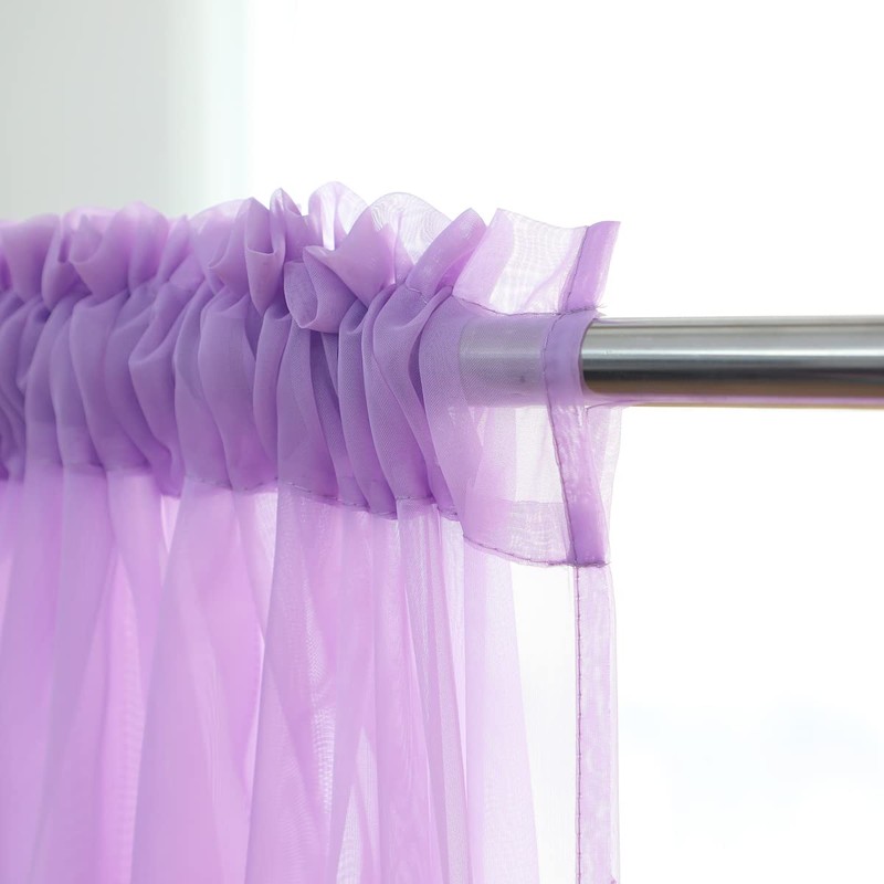 Cortinas transparentes de 84 pulgadas de largo, 42 pulgadas de