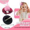 18 Pieces Mini Hat Hair Clips Mini Tea Party Hats