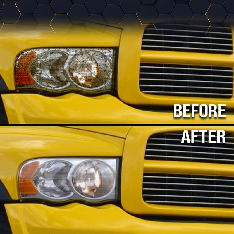 PIT66 Headlight Cover Compatible with 2002 2003 2004 2005 Dodge