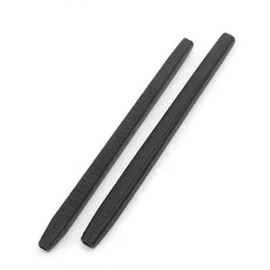 PERFFITT Replacement Anti-Slip Rubber Silicon Temple Ear Socks for Eye Glasses Sunglasses Frames HTS017 (Black - 1 Pair)