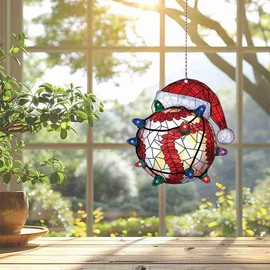 Baseball Ornament, Baseball Decor Christmas Tree, Baseball Lovers Gift, Acrylic Baseball Ornament Christmas Decorations