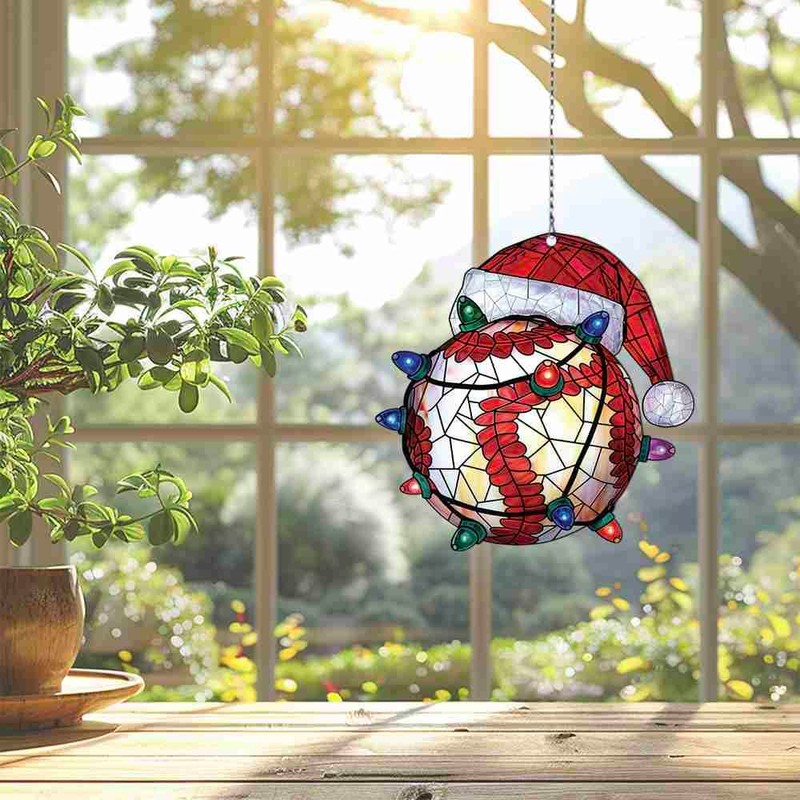 Baseball Ornament, Baseball Decor Christmas Tree, Baseball Lovers Gift, Acrylic