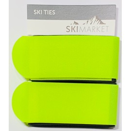 SkiMarket Ski Ties - Jumbo Pair Of Ski Ties 7 Amazing Colours (Yellow)