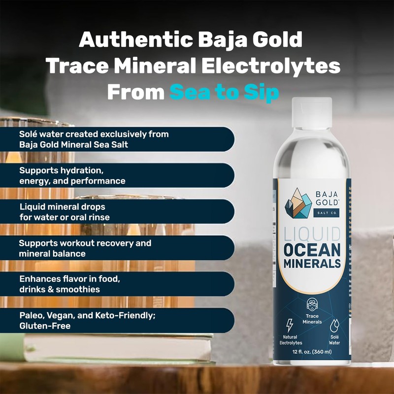 Baja Gold Liquid Trace Mineral Drops – Pure Ocean-Based Minerals