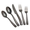 Kelenfer Flatware Set Silverware Set 20 Pieces Mirror Finished Black