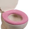 Elastic Cushioned Toilet Seat Cover Universal Fit Pink