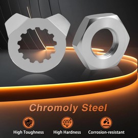 FUSCH Front Sprocket Holder Nut & Lock Washer Compatible with Yamaha Raptor 660R YFM660R 2001 2002 2003 2004 2005 Replace#:90215-21256 90179-18020