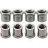 8 Pack Weld Nuts,3/8"-16 Weld-On Nut tabs,for Casters or Leveling