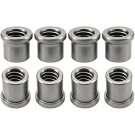 8 Pack Weld Nuts,3/8"-16 Weld-On Nut tabs,for Casters or Leveling Feet,Plenty of Meat for Welding (8, 3/8"-16)