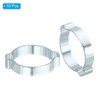 PATIKIL 10 Pack 34-37mm Double Ear Hose Clamp, Galvanized Steel