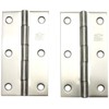 Vest 0150-006 Stainless Steel Square Hinges, 3.0 inches (76 mm),
