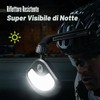 PidZoom Specchietto retrovisore sicuro per casco da bicicletta, regolabile a