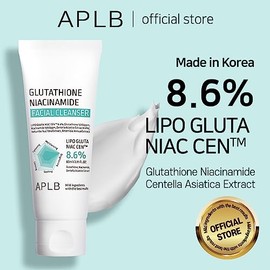 APLB Limpiador facial de niacinamida glutatión | LIPO GLUTA NIAC CEN 8.6% 2.71 FL.OZ/Cuidado de la piel coreano, Cuidados para apretar los poros y el 