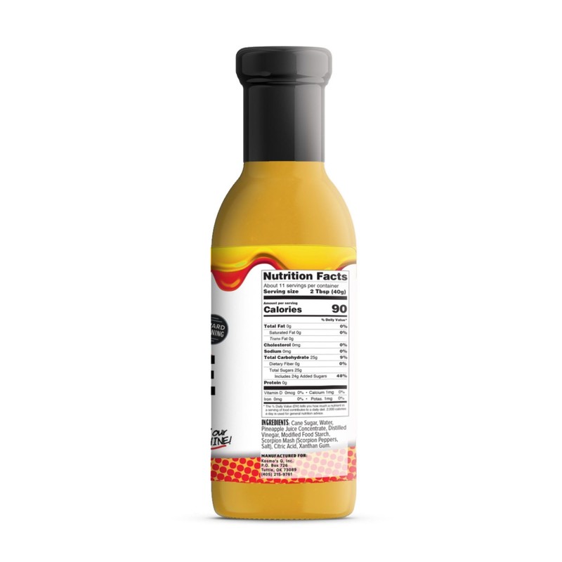 Kosmos Q Pineapple Heat BBQ Glaze, Sweet and Spicy Glaze